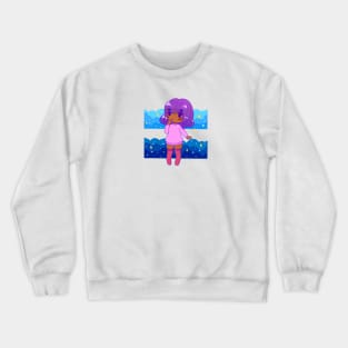 chibi cloud bby Crewneck Sweatshirt